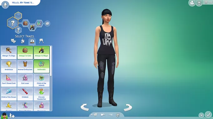 Misery traits mod in The Sims 4