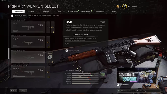 How to unlock the C58 in Warzone