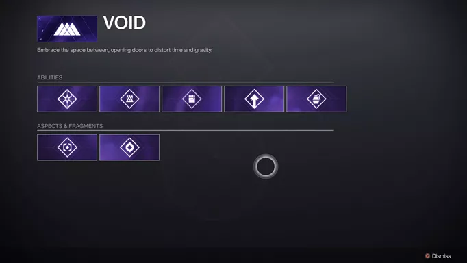 Destiny 2 Void 3.0:  Ability unlocks