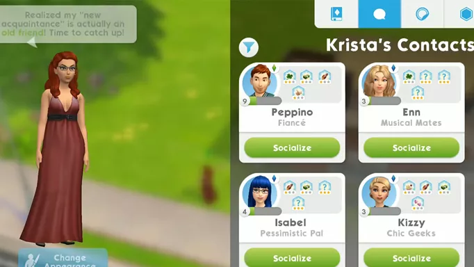 The Sims Mobile: Gameplay