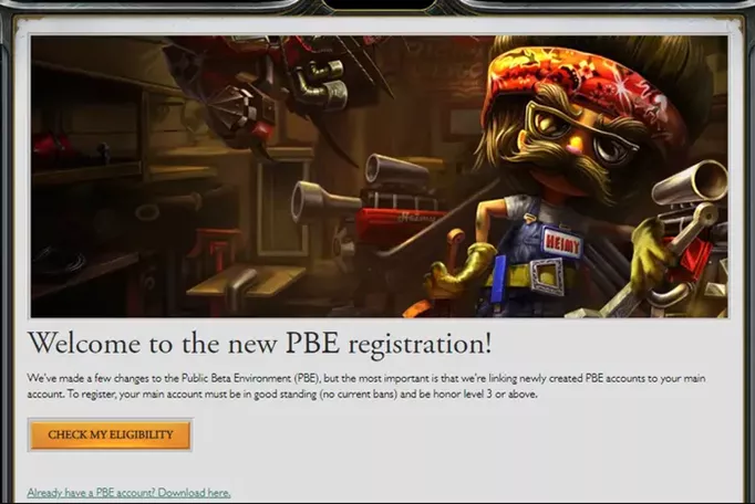 League PBE Registration