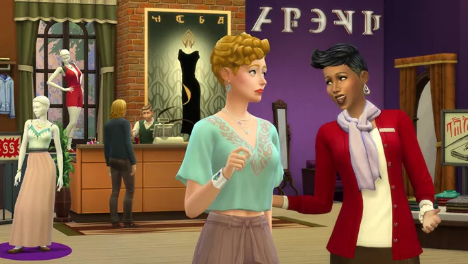Retail career in The Sims 4